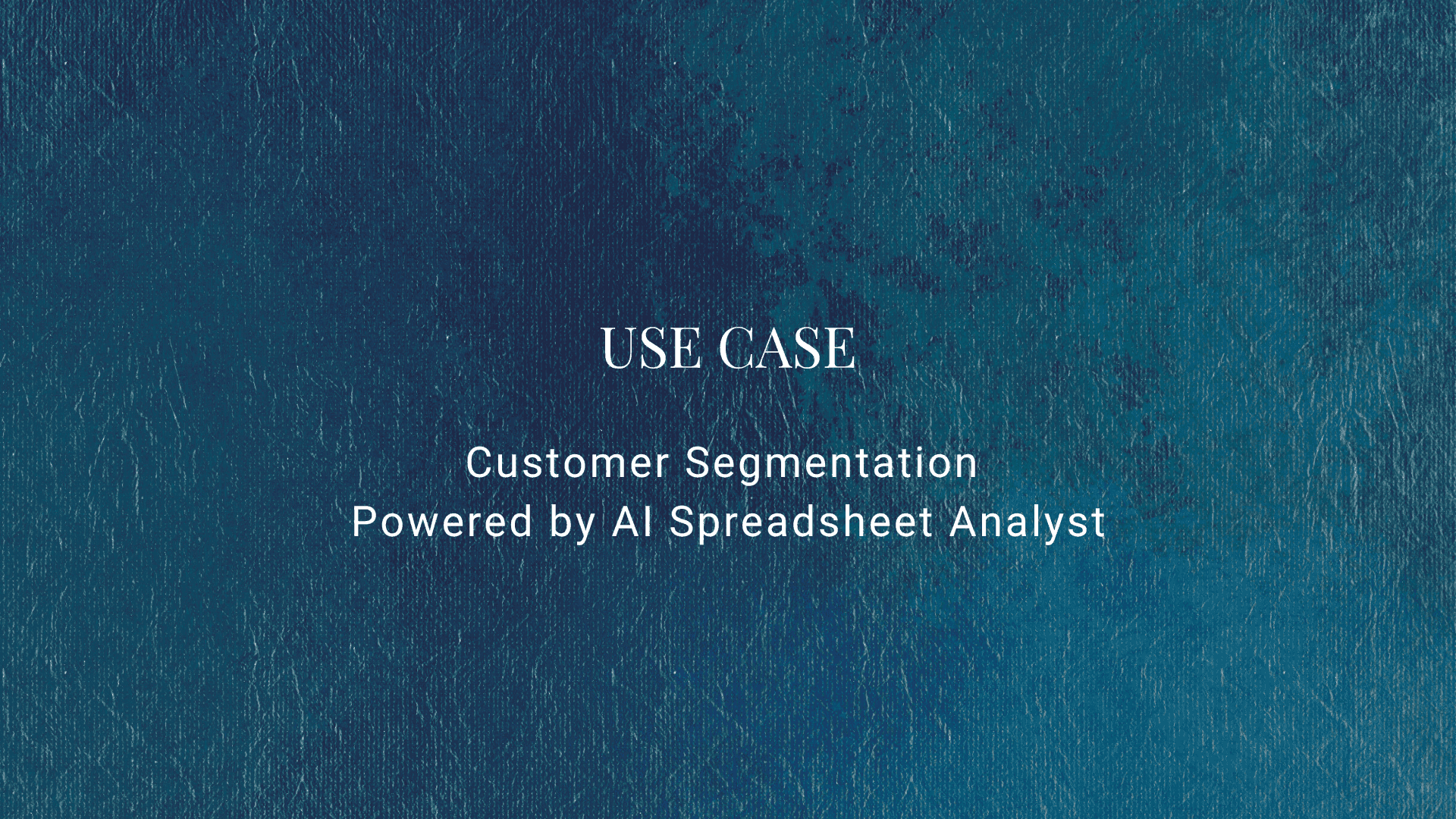 Customer Segmentation Powered by AI Spreadsheet Analyst | Marketing Data Analysis