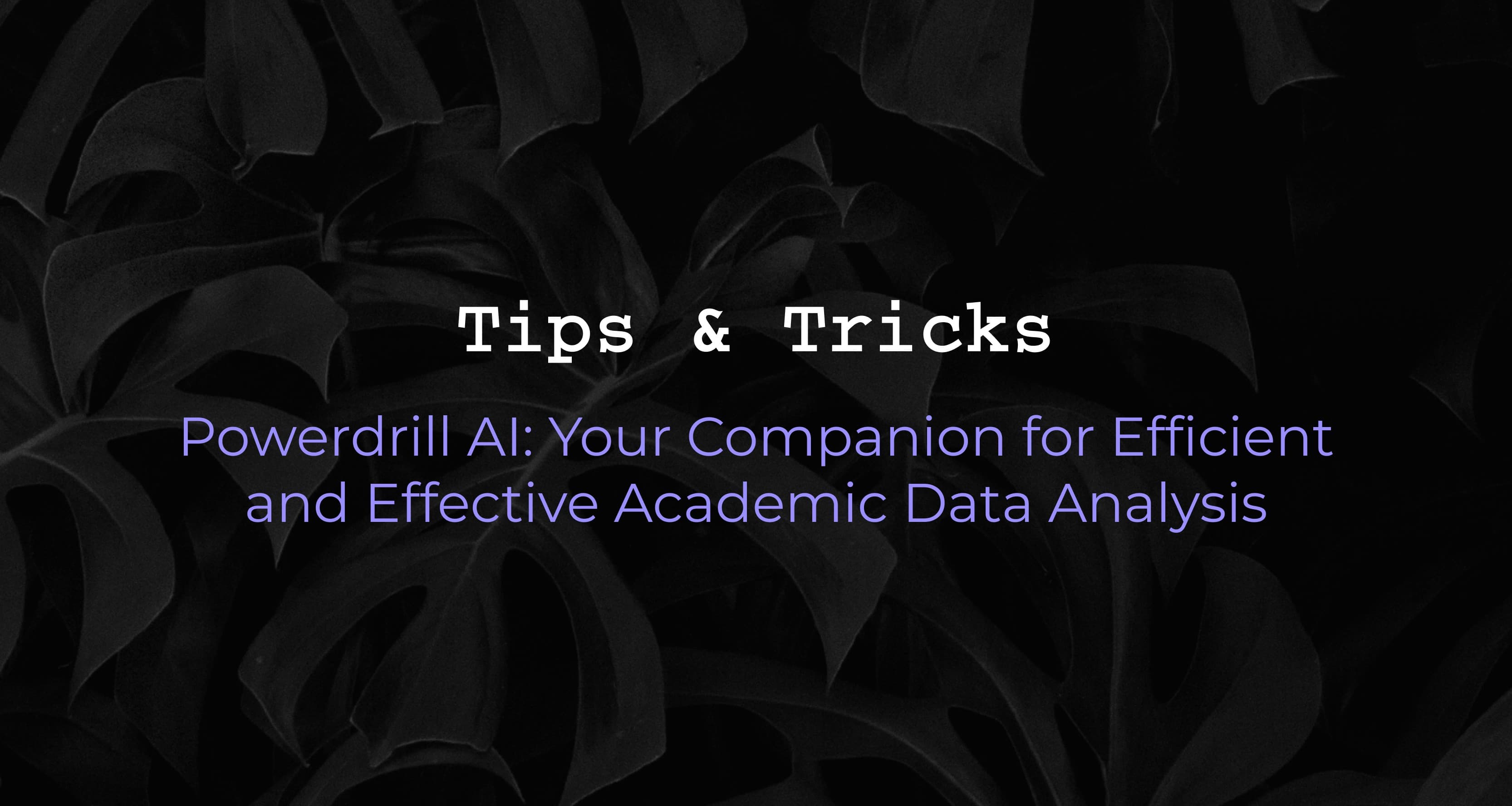 Powerdrill AI: Your Companion for Efficient Academic Data Analysis