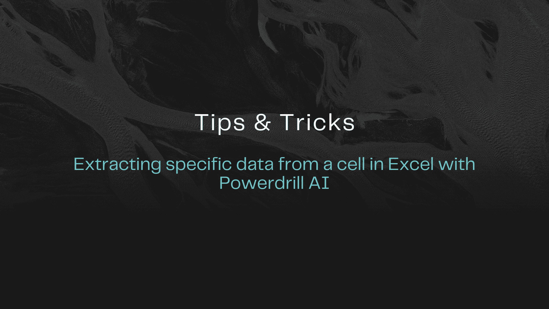 Extracting Specific Data from a Cell in Excel with Powerdrill AI