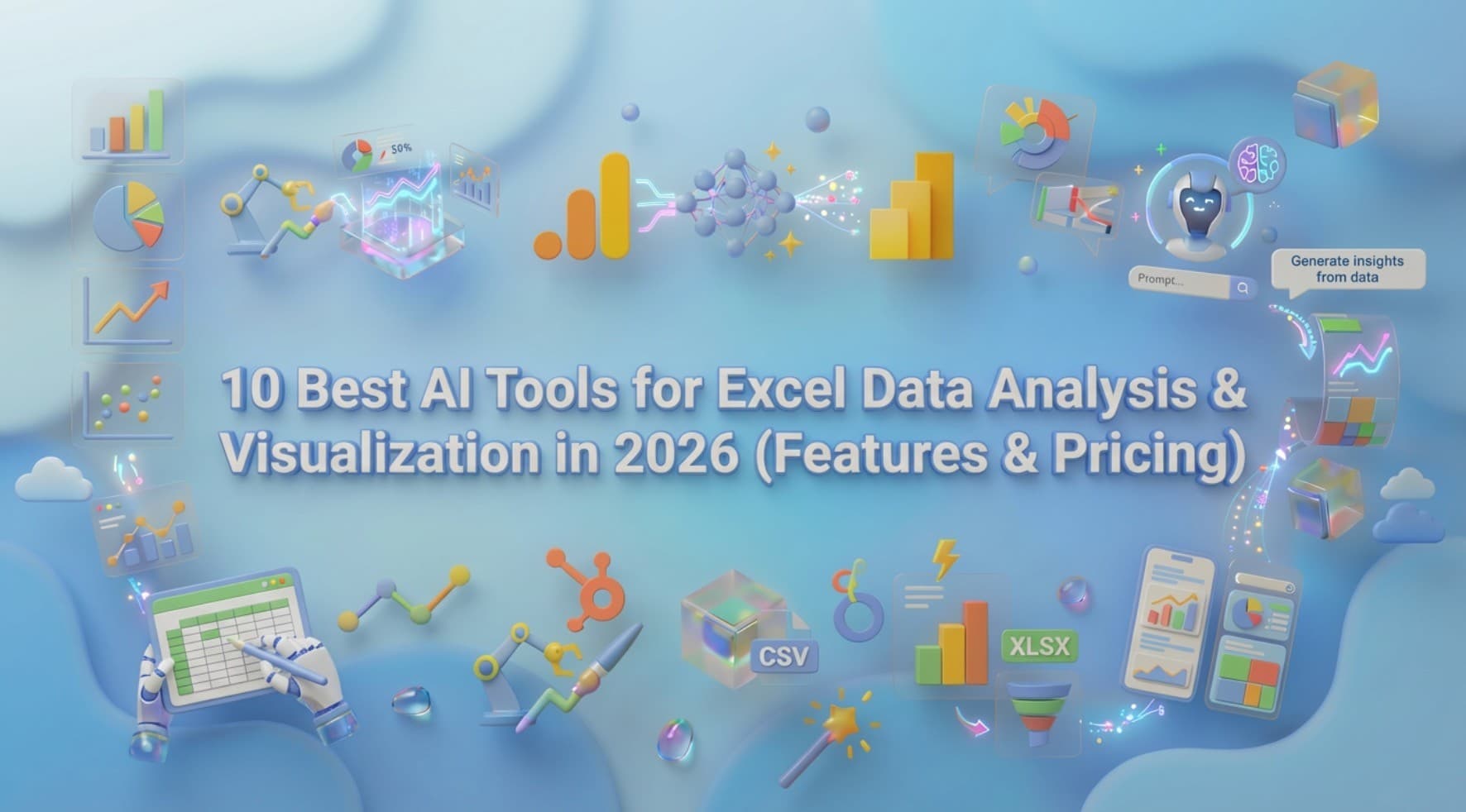 10 Best AI Tools for Excel Data Analysis & Visualization in 2026 (Features & Pricing)