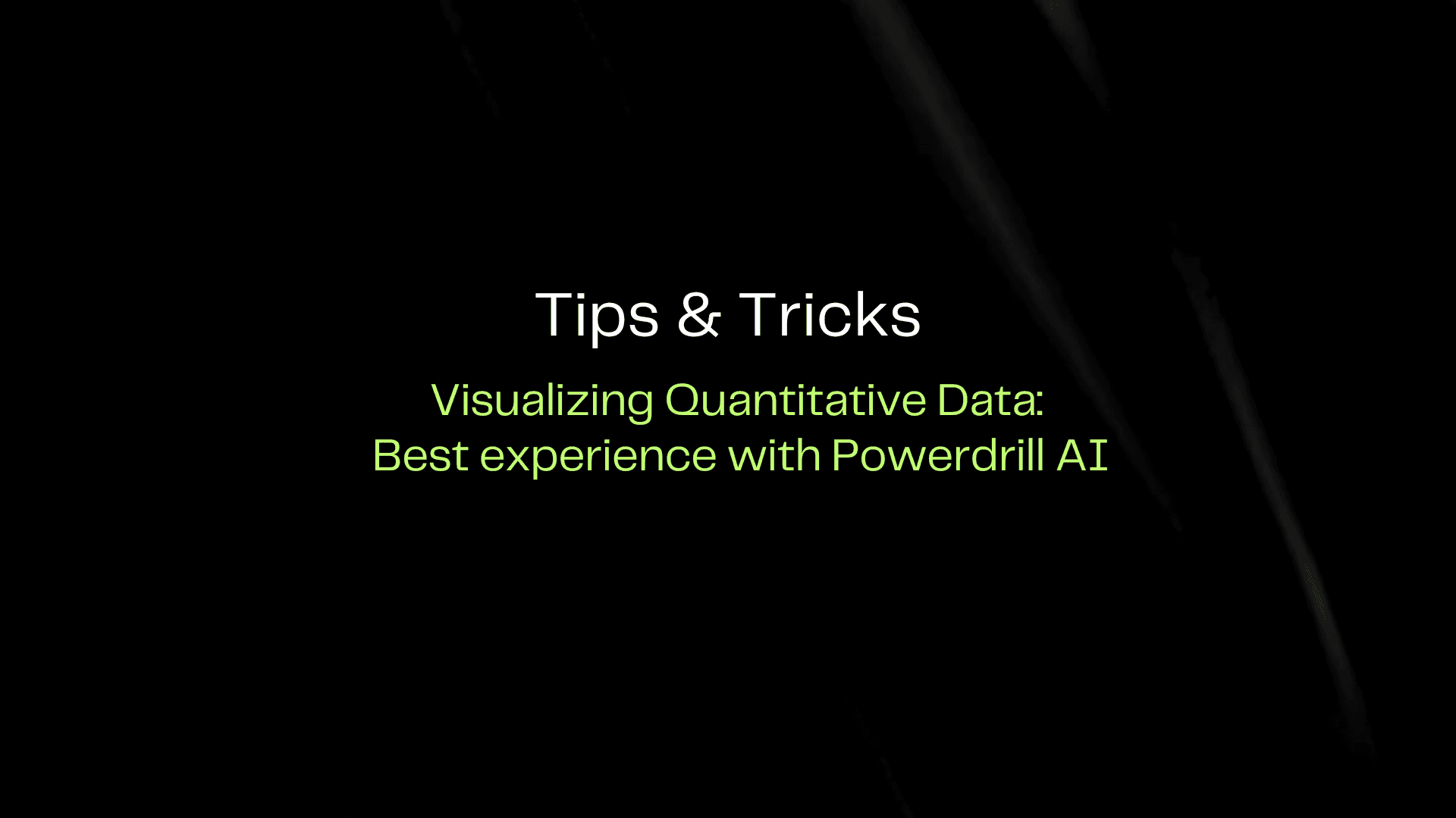 Visualizing Quantitative Data: Best Experience