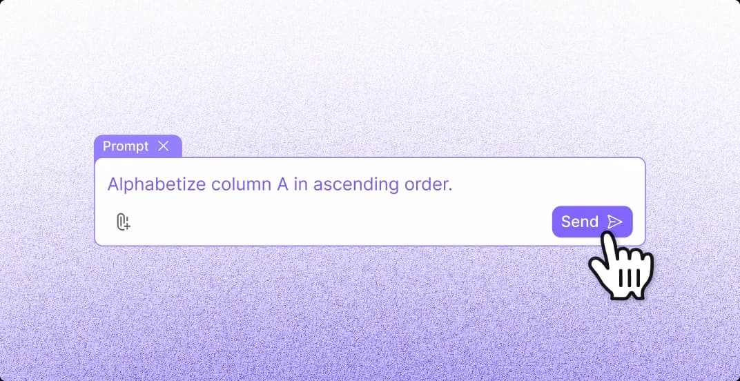 Instantly Alphabetize in Excel with AI 