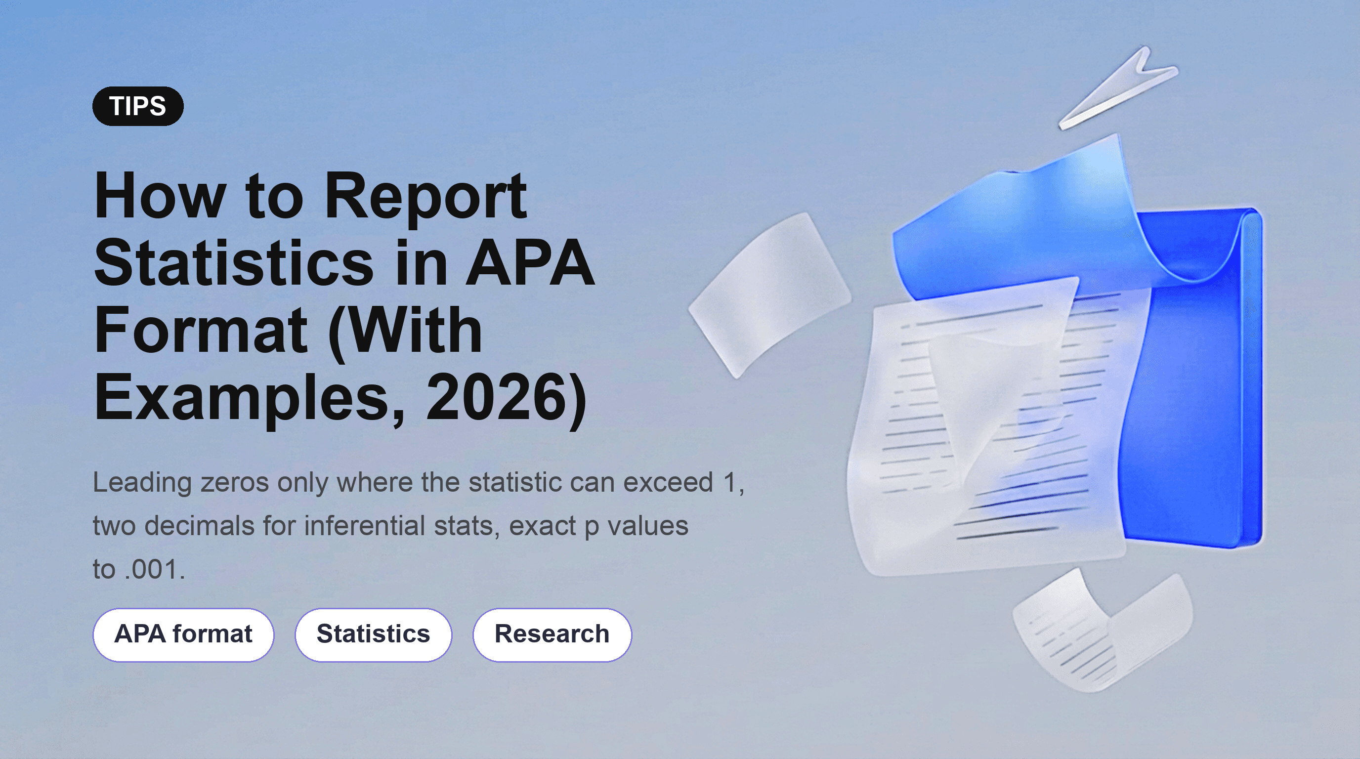 How to Report Statistics in APA Format (With Examples, 2026)