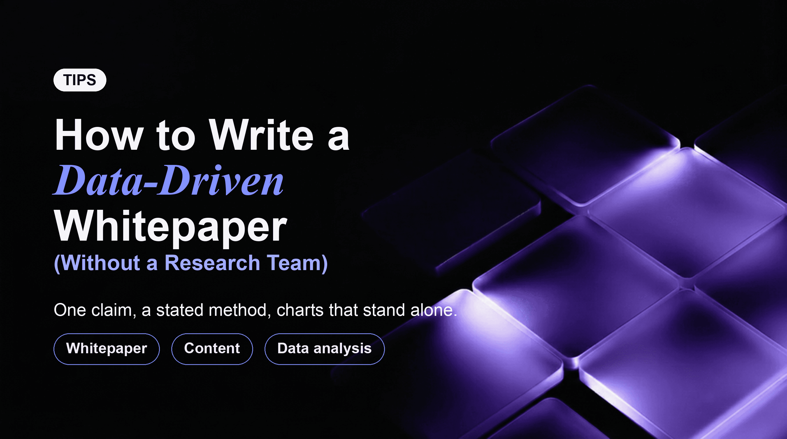 How to Write a Data-Driven Whitepaper (Without a Research Team)