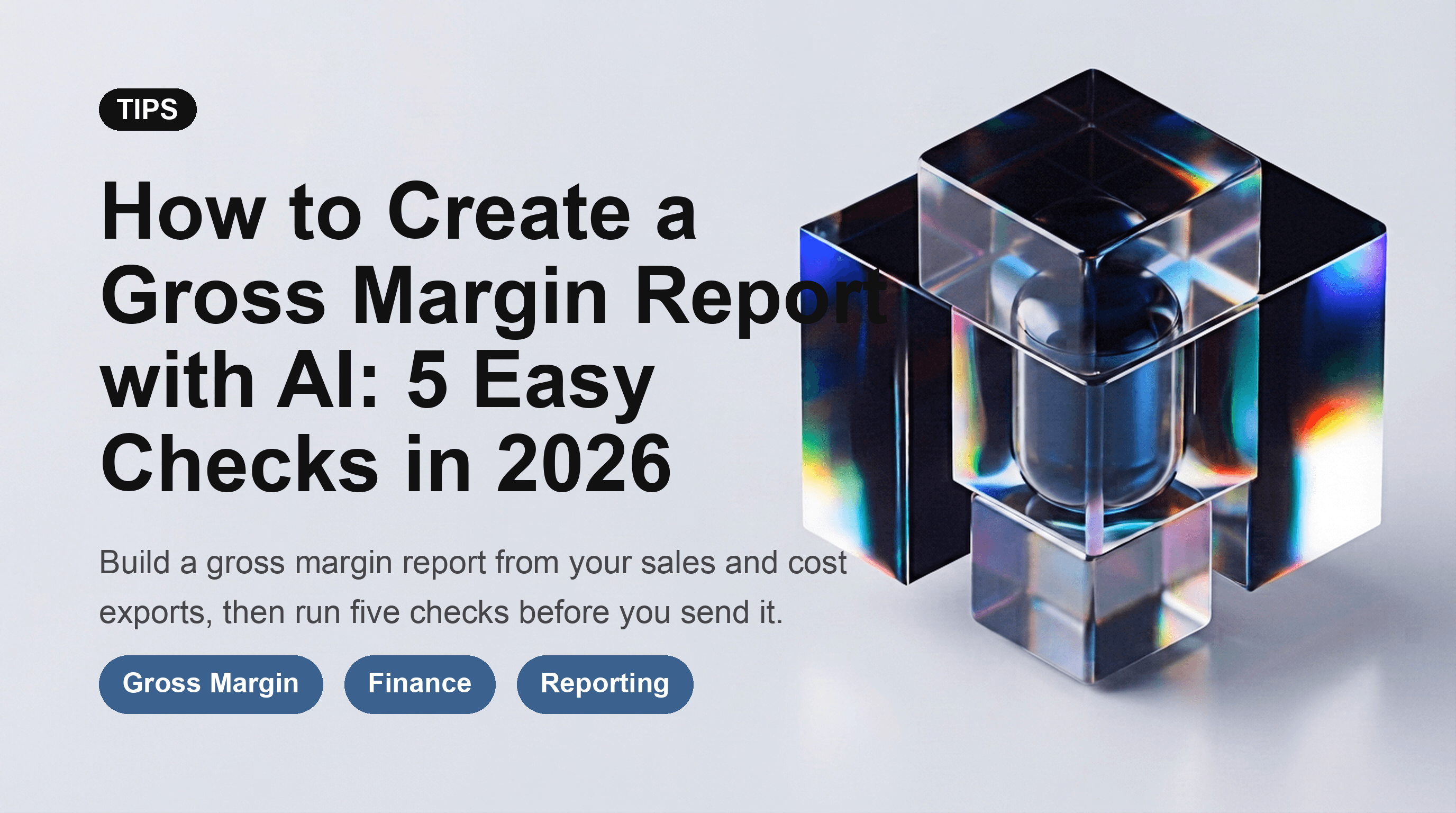 How to Create a Gross Margin Report with AI: 5 Easy Checks in 2026