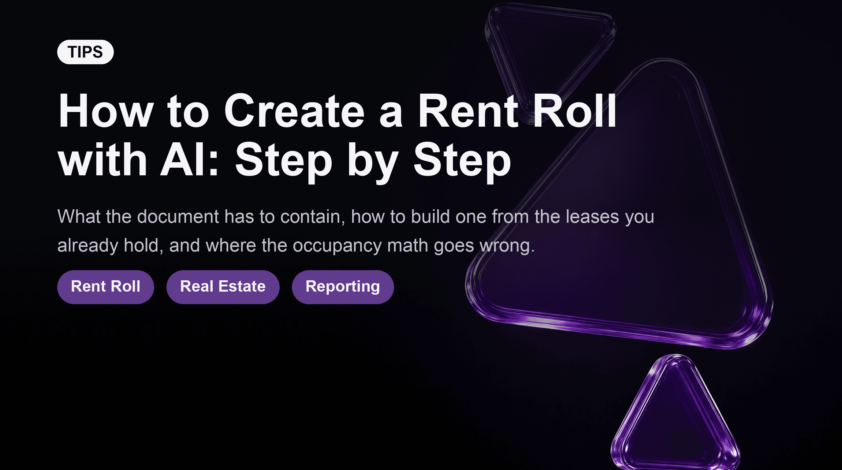 How to Create a Rent Roll with AI: Step by Step