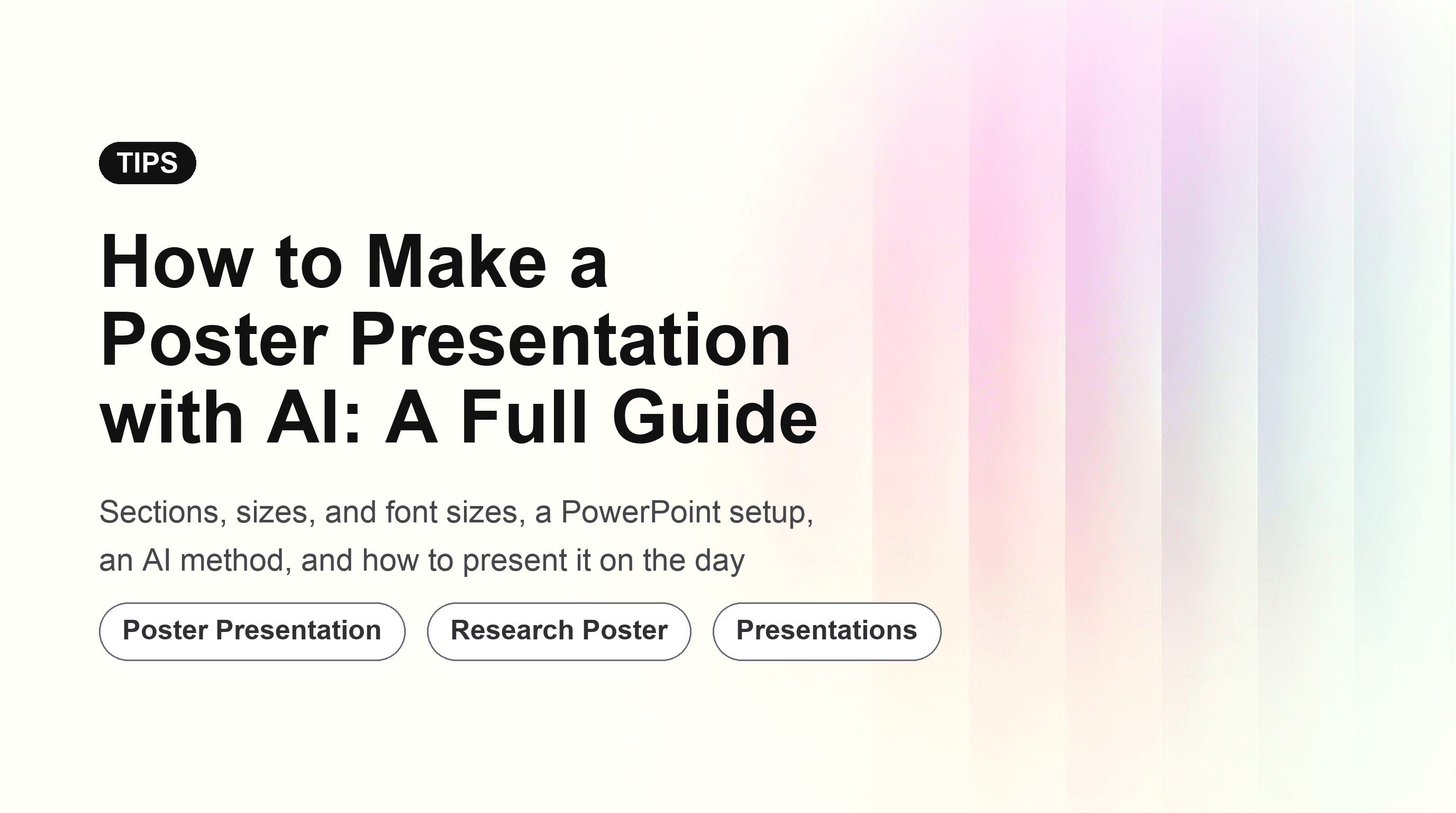 How to Make a Poster Presentation with AI: A Full Guide