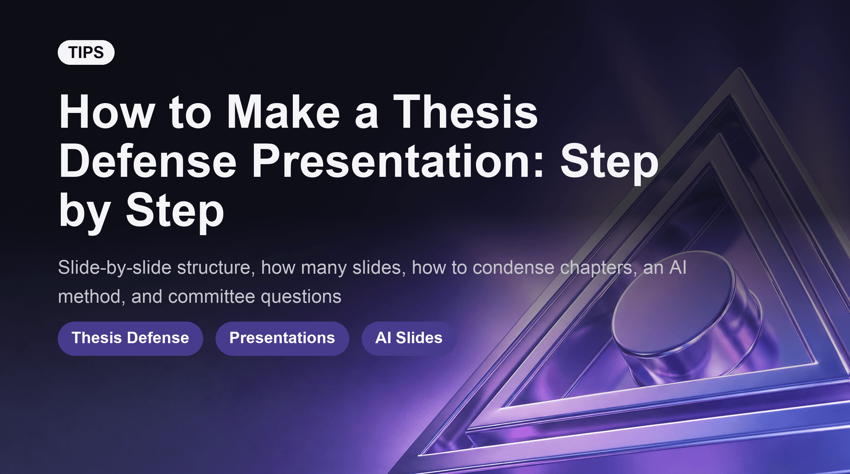 How to Make a Thesis Defense Presentation: Step by Step